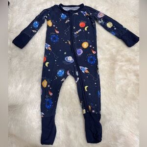 Little Sleepies Celestial Navy Kids Footie